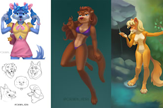 draw furry artwork for you
