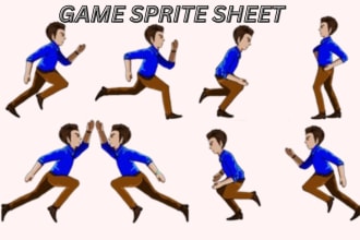 create a sprite sheet for your video game character