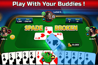 develop unity card game, 2d 3d game development, multiplayer game, android, ios