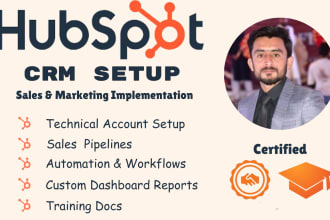 customise hubspot crm, workflows, pipelines