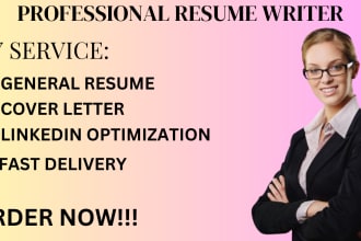 write military and federal resume, cover letter and linkedin optimization