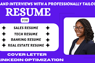 deliver expertly crafted sales resumes for senior executives and tech sales role