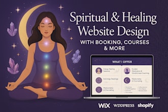 design spiritual booking website tarot reading website psychic spiritual product