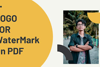 add logo, text or watermark on your PDF