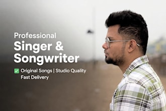 be your male singer and songwriter