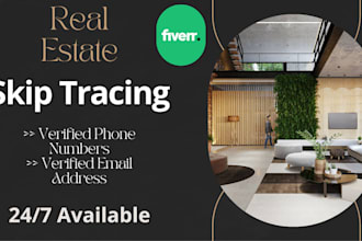 provide real estate skip tracing service