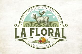 do stunning and unique hand drawn logo design