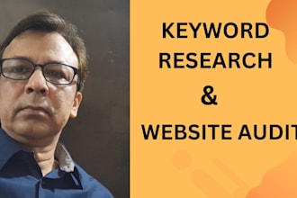complete SEO keyword research and website audit for google ranking