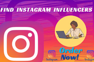 find instagram influencers list for influence marketing