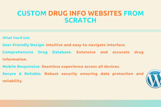 specialized drug information web design services, clinical drug info