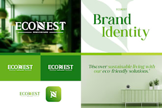make logo with brand identity and brand style guide