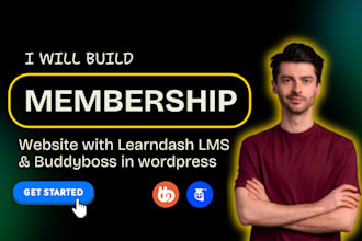 create membership website, lms website or buddyboss