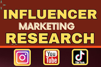 create instagram, youtube and tiktok influencer contact list