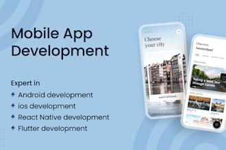 develop a mobile app with react native and expo