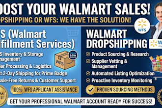 do walmart dropshipping and wfs store management