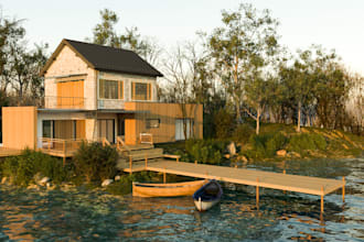 create sketch up 3d models, architectural rendering and animation in vray