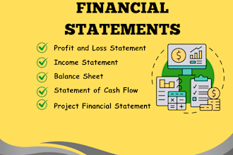 prepare financial statements, profit and loss, income statement, balance sheet