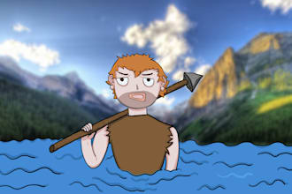 draw your catoon youtube thumbnail