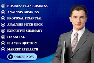 write your start up business plan, pitch deck analysis, financial plan proposal