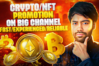 promote your crypto or token project on my big youtube channel