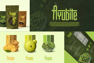 design brand identity and logo with complete branding kit