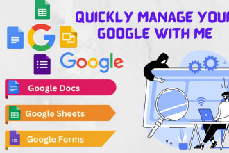 help manage google spreadsheet, docs, forms