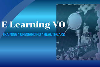 record professional elearning, training or onboarding voice over