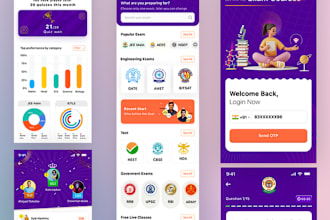 do mobile app educational learning app kids course UI UX design app android ios