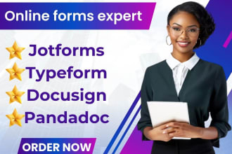 create online form using jotform typeform docusign pandadoc goggle form