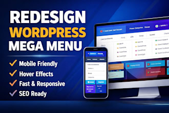 redesign your mega menu for fast responsive UX friendly site