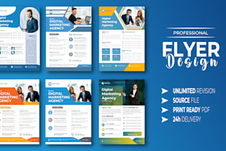 design high quality premium corporate business flyers