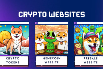 create crypto website, presale website