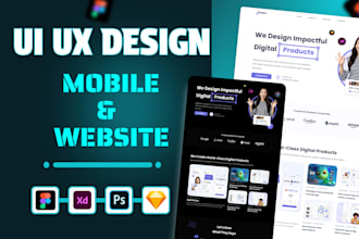do mobile app UI UX design and figma prototype for web and apps