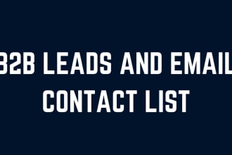 collect b2b leads and email contact list