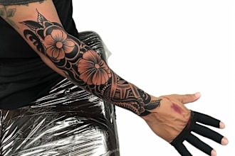 create custom tattoo design, full sleeve tattoo, half sleeve tattoo or any style