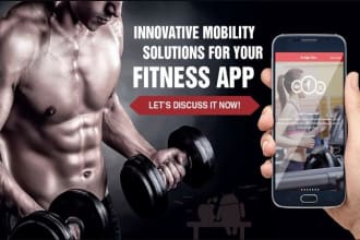 create a fitness app, workout app, health app, gym app
