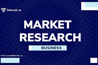 do market research, niche research, competitor analysis and marketing research