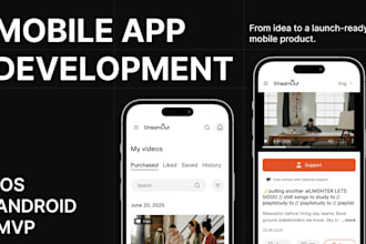 design and develop IOS,android application