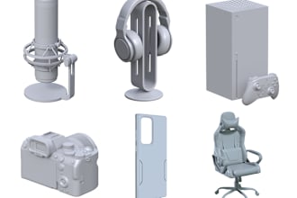 do 3d model of your product, device, furniture, concept art
