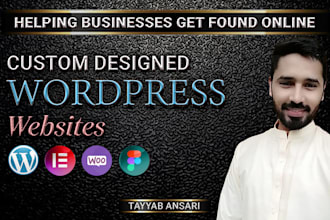 design or redesign custom responsive wordpress website elementor pro