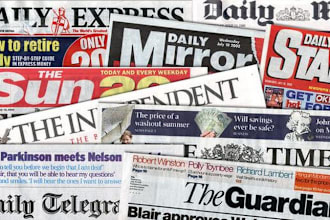 write press release and distribute to bbcnews, gulfnews and other top websites