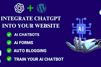 integrate chatgpt openai API in wordpress website for ai chatbot and autoblogs