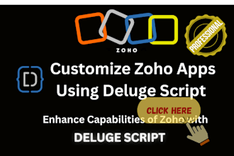 write zoho deluge script code in zoho crm