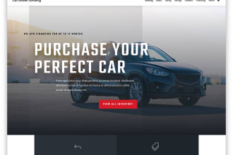 create car dealership website, car rental website, taxi booking website