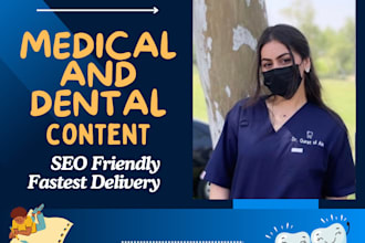 write medical or dental articles, blog posts, or make powerpoint presentations
