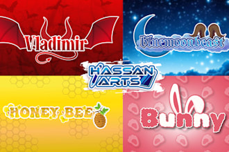 create logo for vtuber and streamer