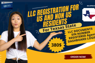 register US llc in texas and florida for non US residents