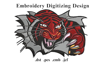 do embroidery digitizing design in just 1 hour