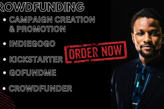 do crowdfunding campaign creation on indiegogo, gofundme, kickstarter