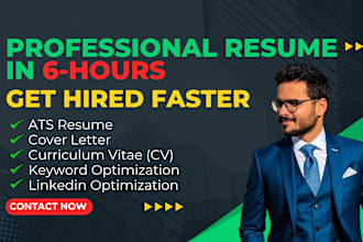 write professional ats US germany australia canada format resume cover letter